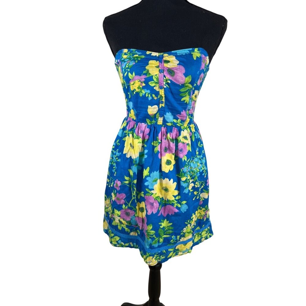 Aeropostale‎ strapless floral dress size S small